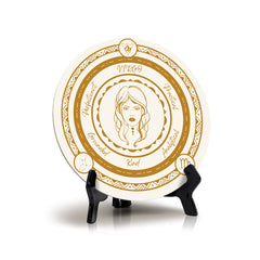 Virgo Zodiac Circle Table Sign (5x5")