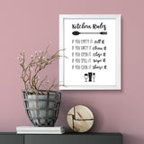 Kitchen Rules, Framed Wall Art, Home Décor Prints