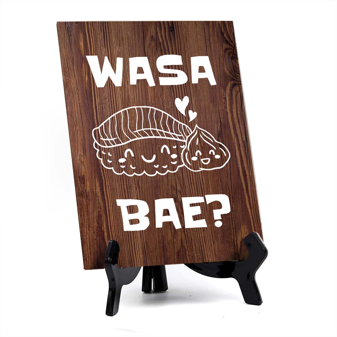 Decoration For Sushi Lovers Table Sign with Acrylic Stand (6x8“)