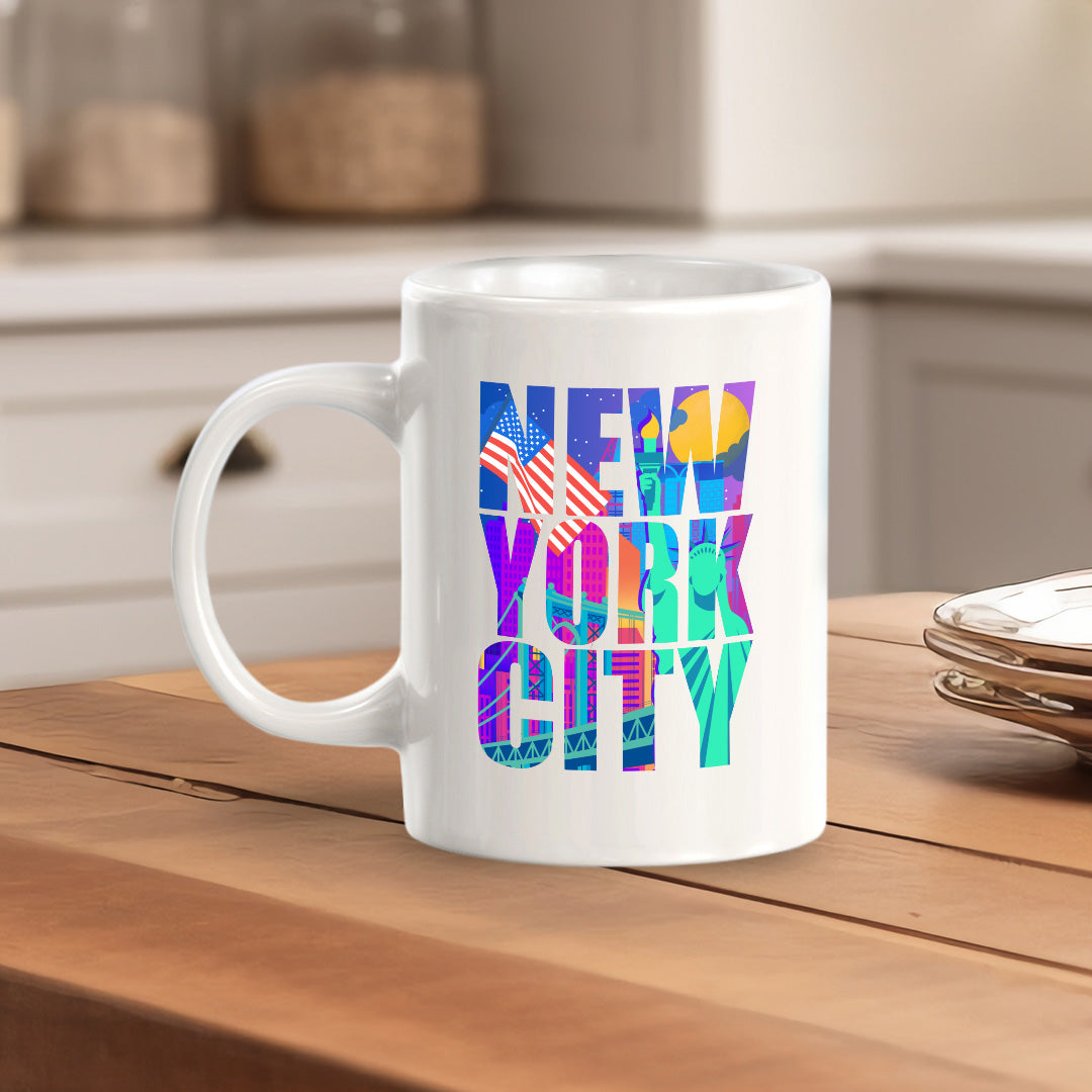 New York City 11oz Plastic or Ceramic Mug | American Cities Coffee Cups
