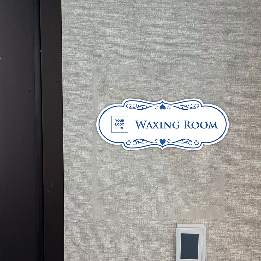 Signs ByLITA Designer Plus | Waxing Room Wall or Door Sign | Customizable with Your Company Logo | Durable & Easy to Install