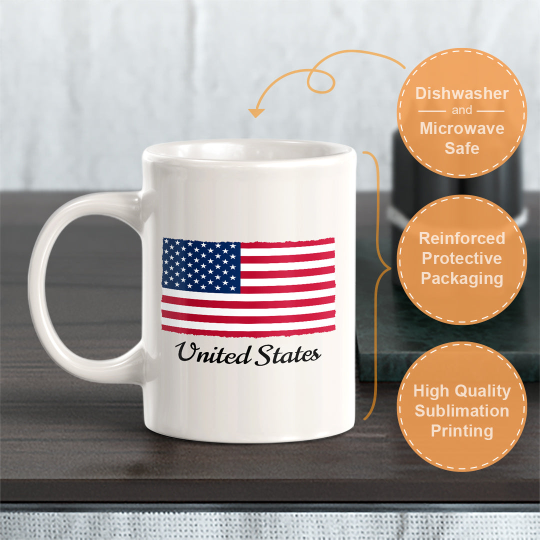 Designs ByLITA United States 11oz Plastic/Ceramic Coffee Mug