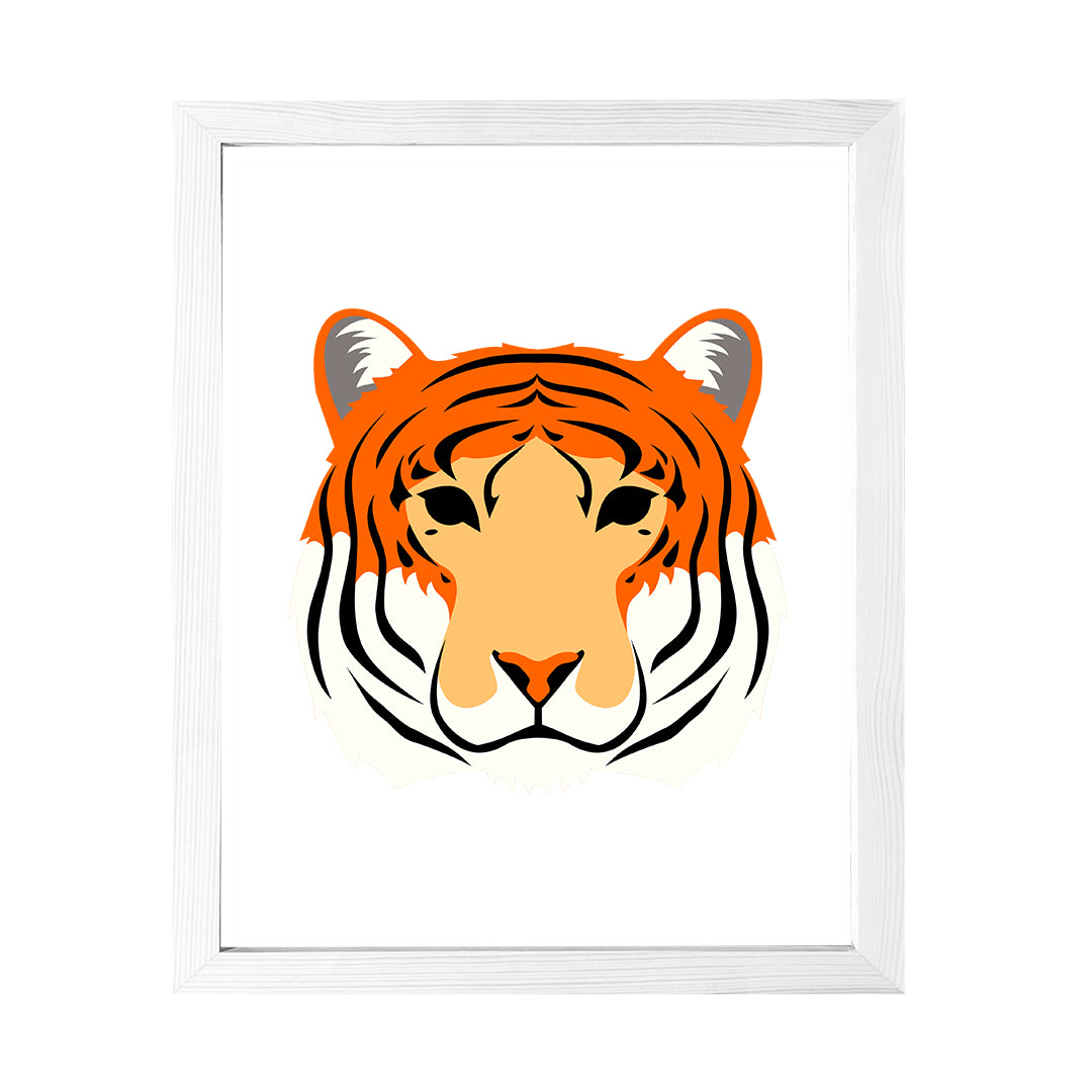 Designs ByLITA Tiger, Wall Print Animals Art | Family Presents | Bedroom | Stylish Kindergarten Decor