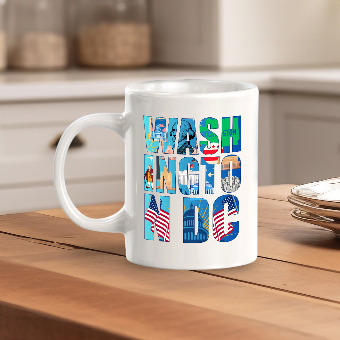 Washington, D.C. 11oz Plastic or Ceramic Coffee Mug | American Cities Coffee Cups