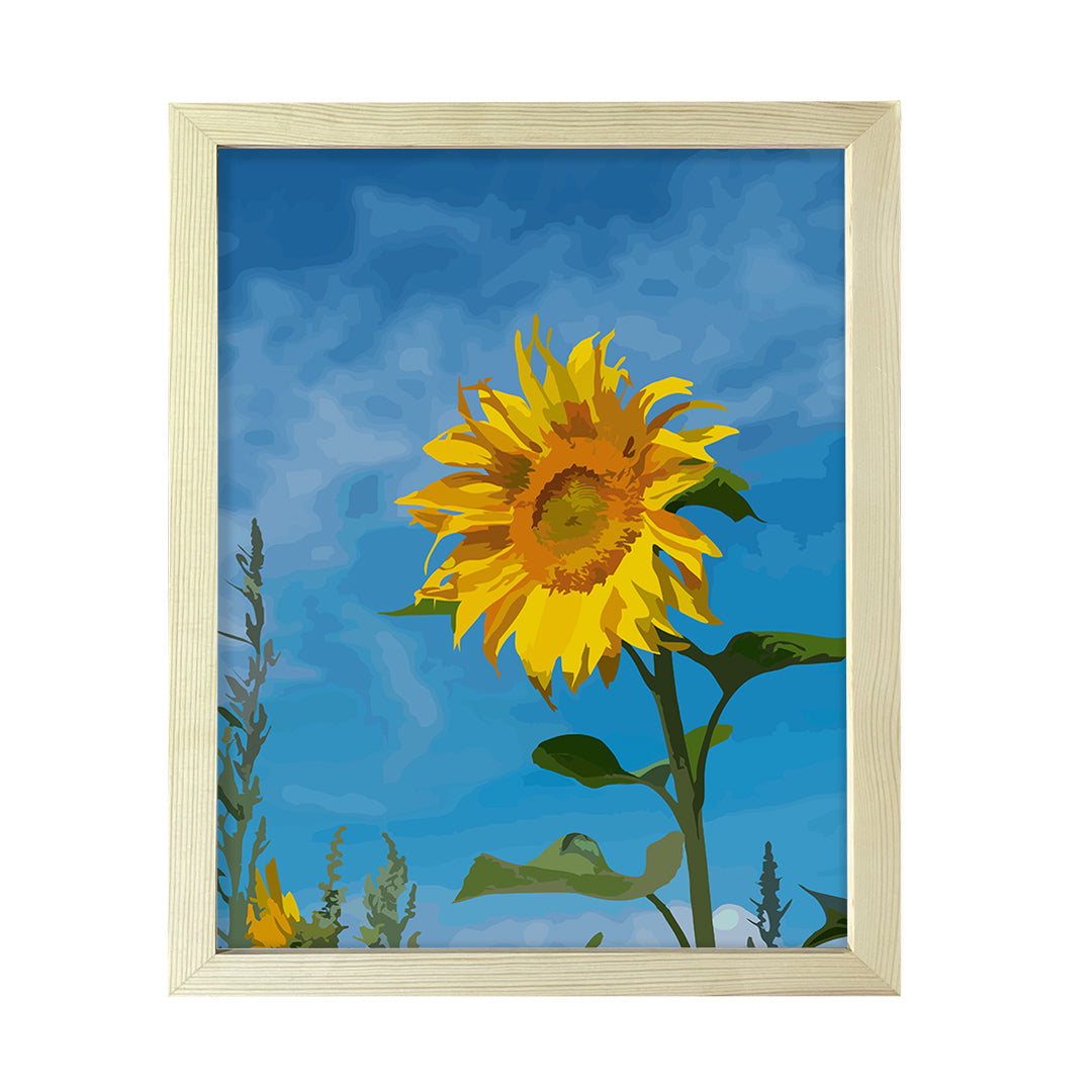 Designs ByLITA Midday Sunflower, Wall Print Art | Beautiful Flowers | Stylish Modern Decoration For The Home and Office