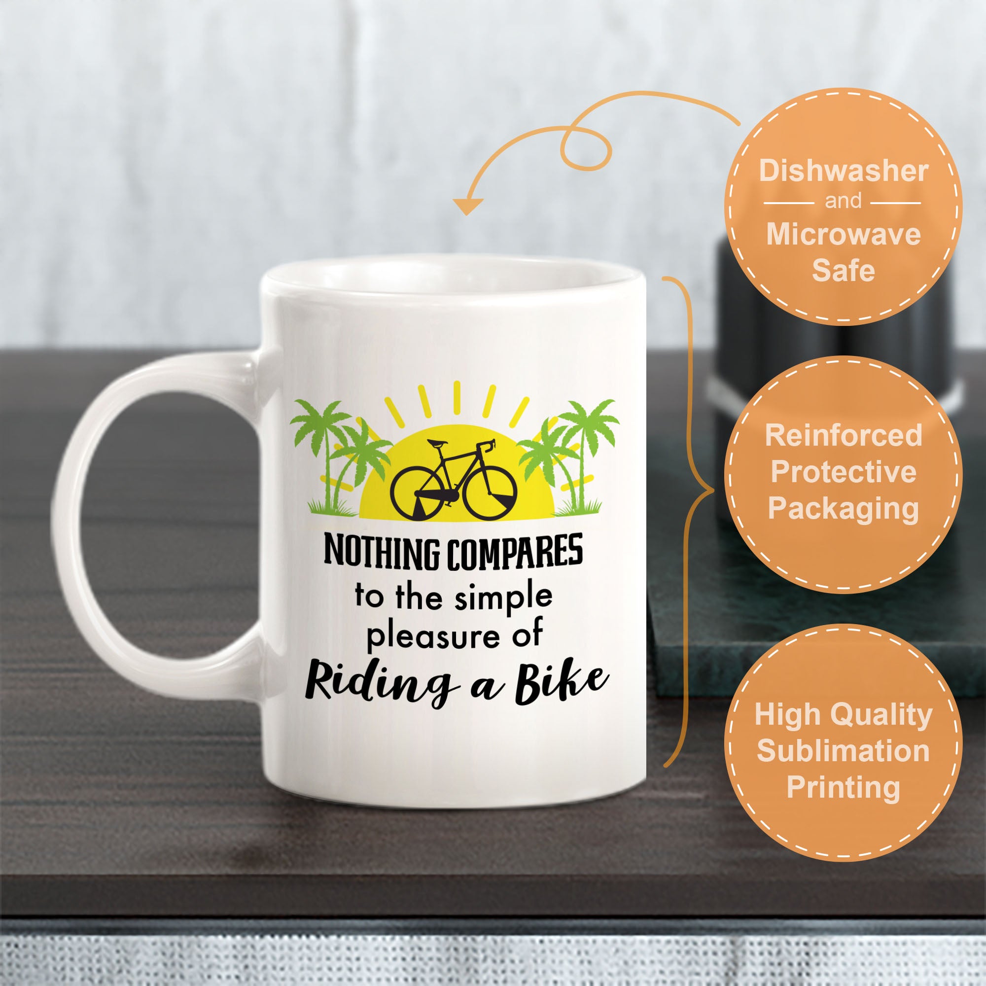 Nothing Compares To The Simple Pleasure Of Riding A Bike, Cyclist Coffee Mug