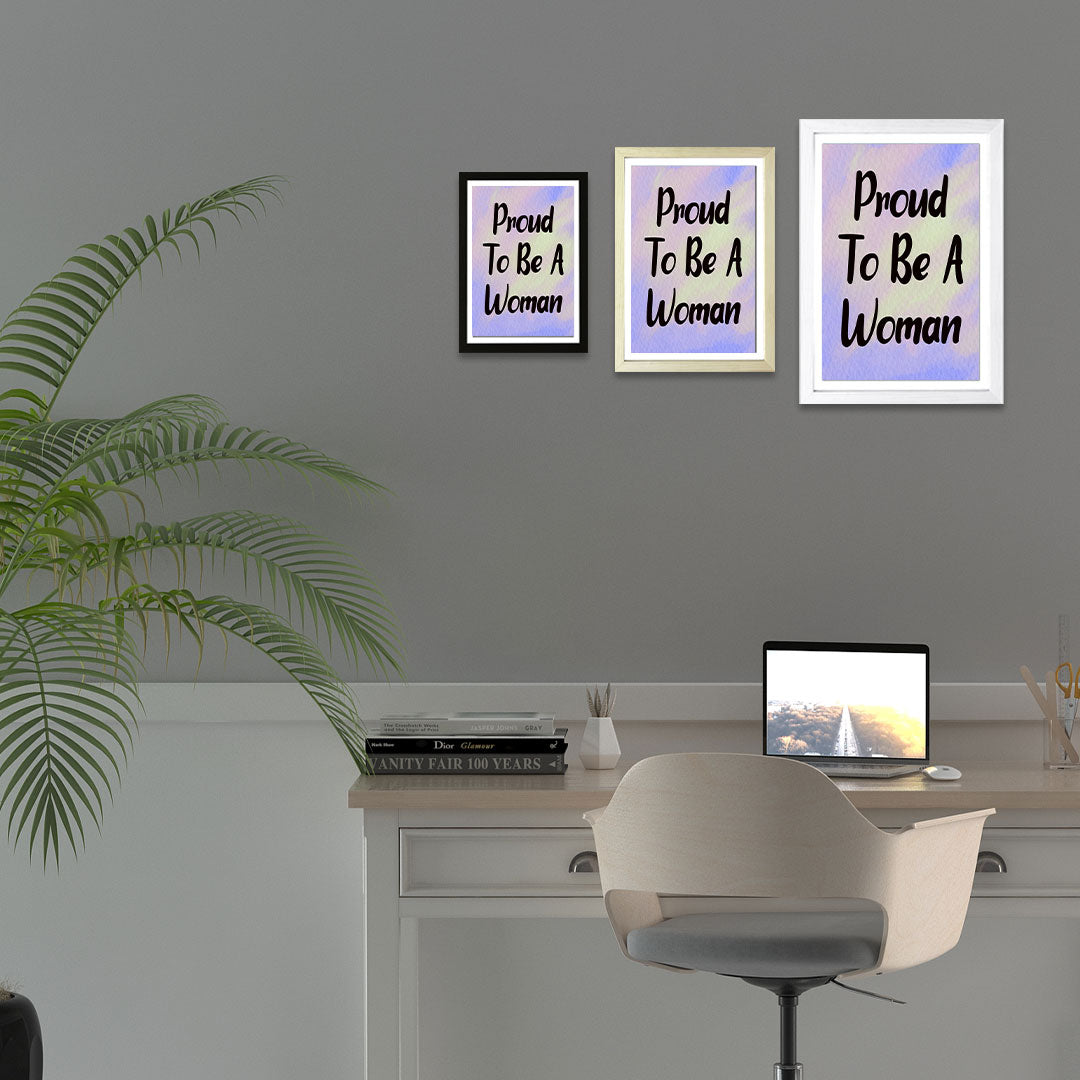 Designs ByLITA Proud To Be A Woman, Wall Print Art | Home Decor