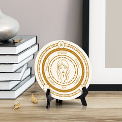 Virgo Zodiac Circle Table Sign (5x5")