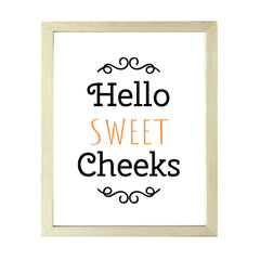 Designs ByLITA Hello Sweet Cheeks, Wall Print Art