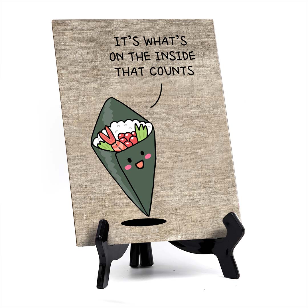 Decoration For Sushi Lovers Table Sign with Acrylic Stand (6x8“)