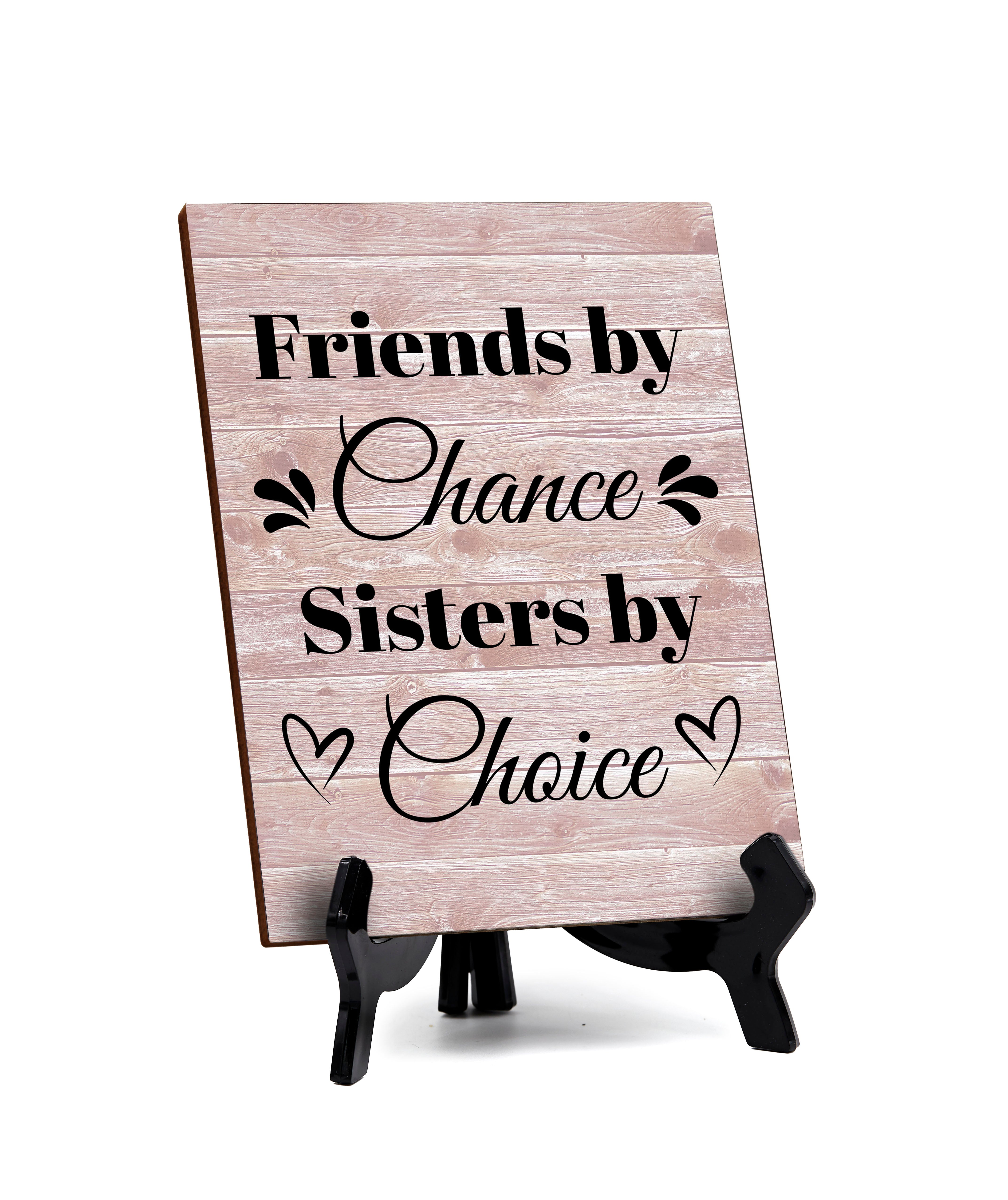 Home & Family Themed Decoration Table Sign with Acrylic Stand (6x8“) | Home & Family Decor