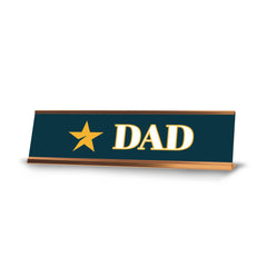 Signs ByLITA Dad Gold Frame, Desk Sign (2x8")