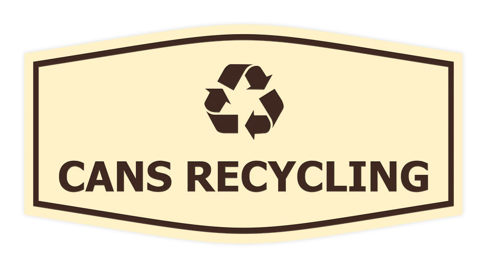Fancy Cans Recycling Wall or Door Sign