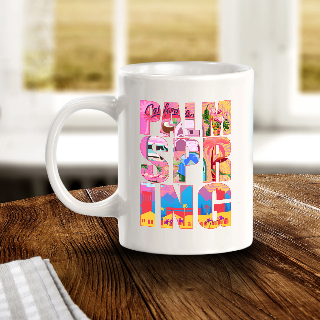 Palm Springs, California 11oz Plastic or Ceramic Coffee Mug | American Cities Coffee Cups