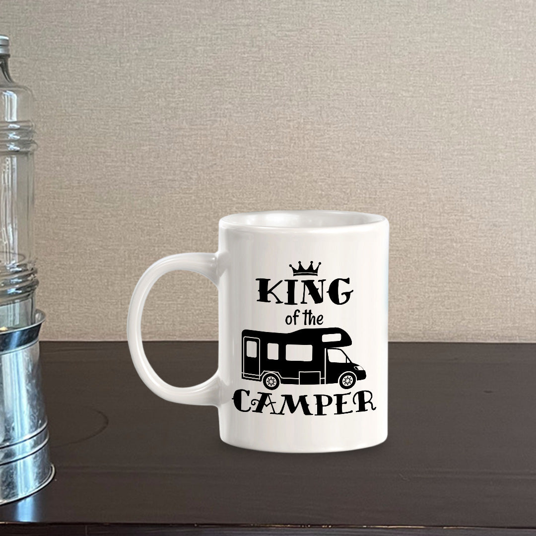 King Of The Camper 11oz Plastic or Ceramic Mug | RV Camper Lifestyle