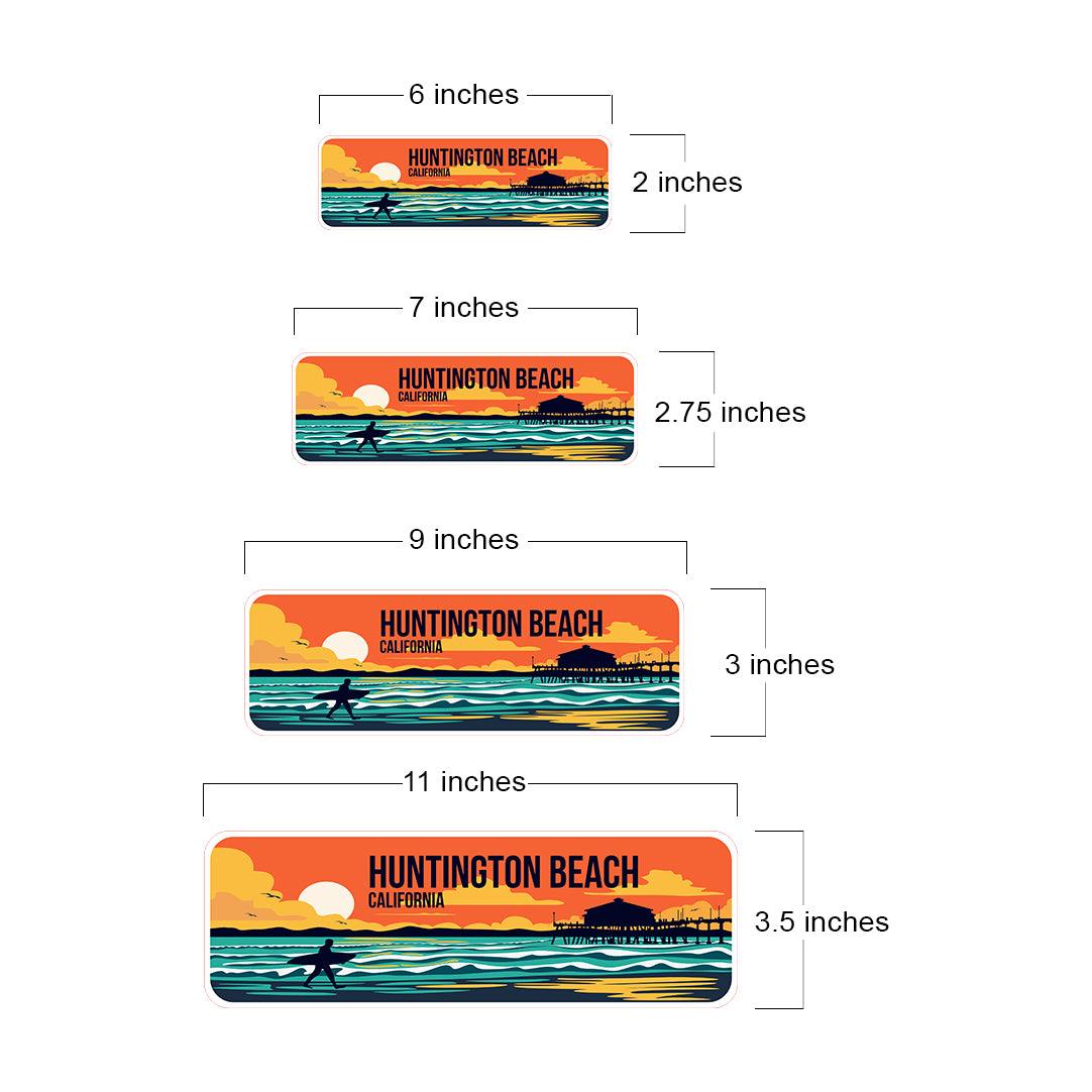 Standard Plus Huntington Beach, California Wall or Door Sign | Famous US Beaches Souvenir