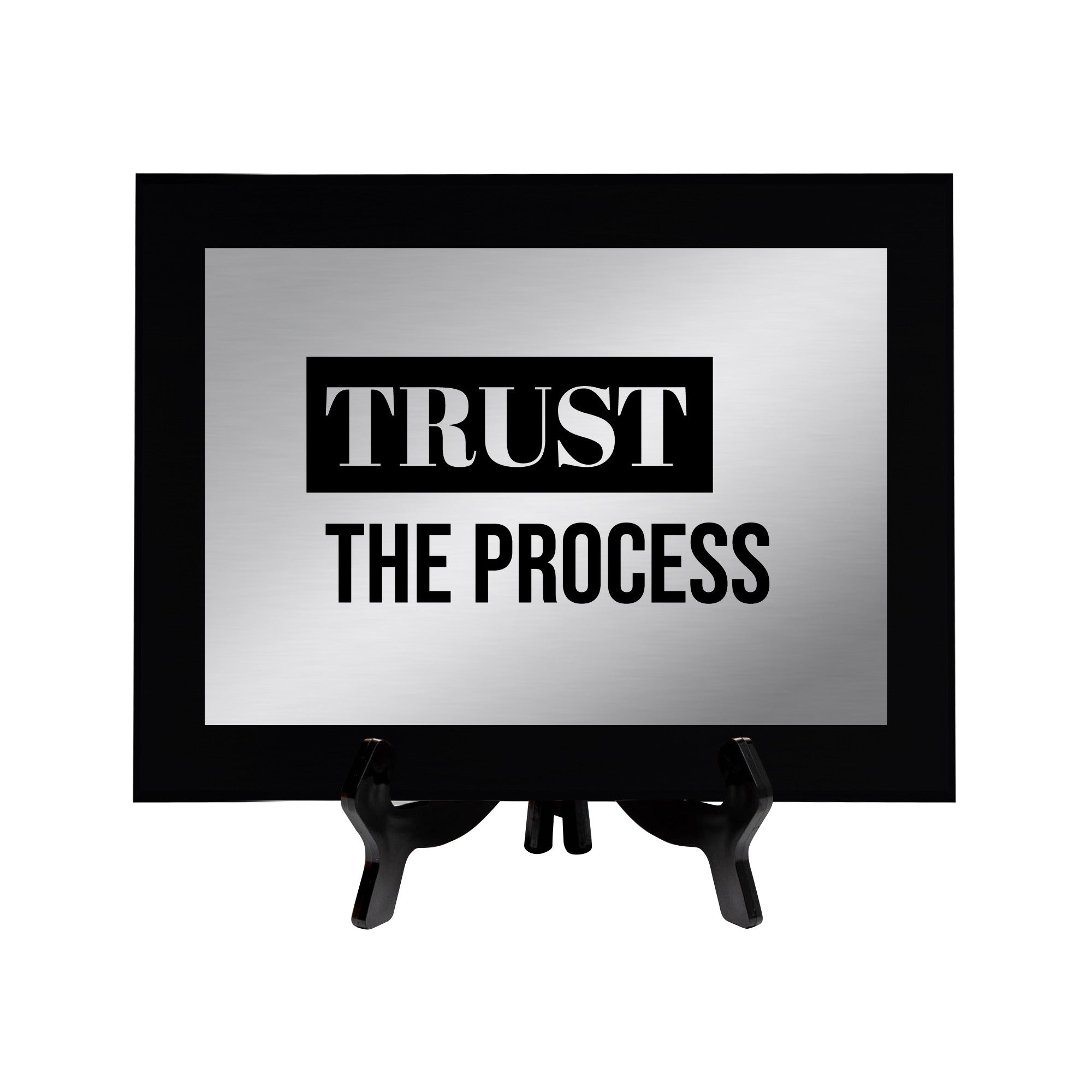 Trust The Process Decorative Wall Plaque | Easel Mount Option | Inspirational Affirmation Wall Art