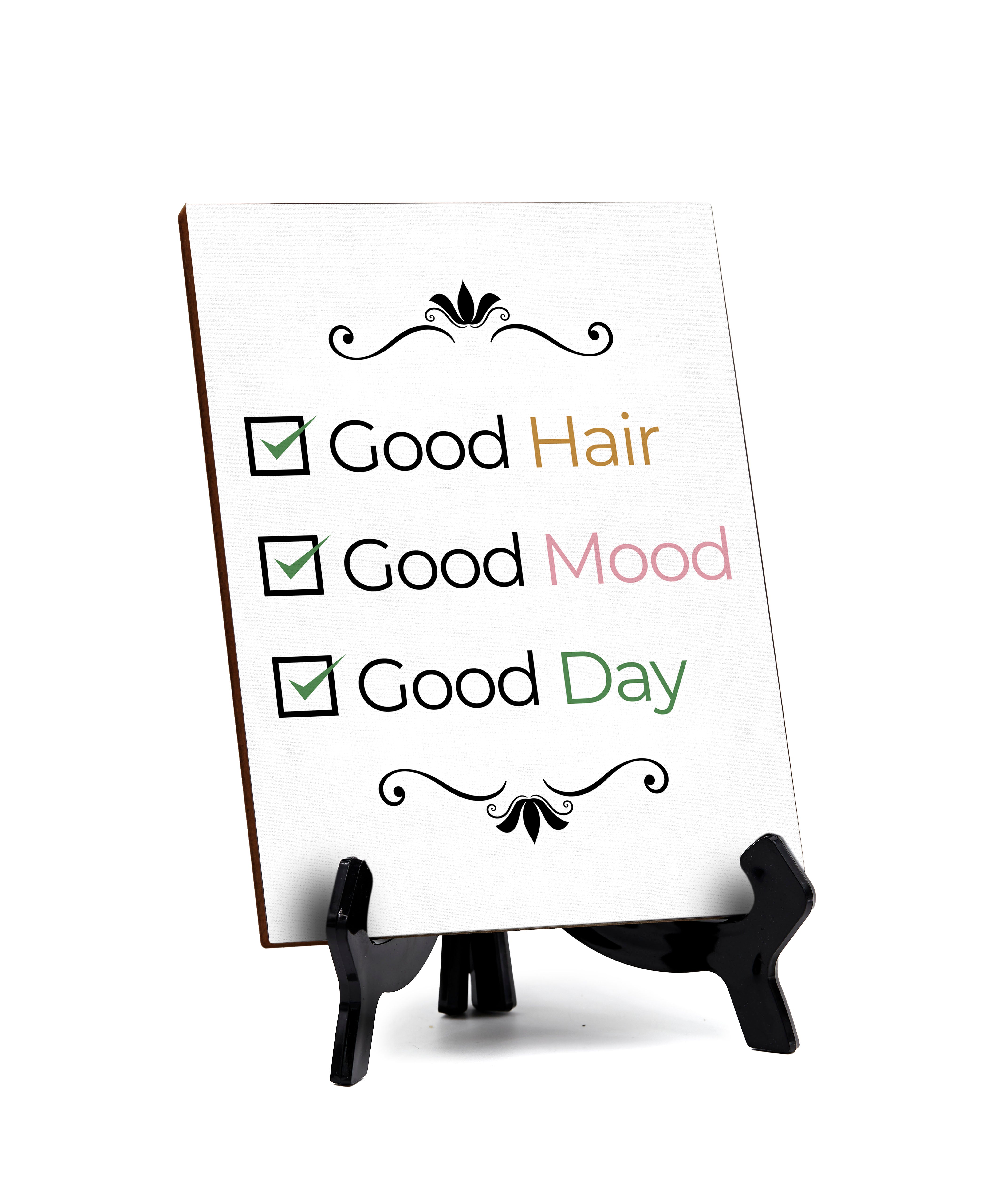 Hairdressers and Stylists Table Signs 6x8 Easy Installation Beautiful Decorative Salon Signs