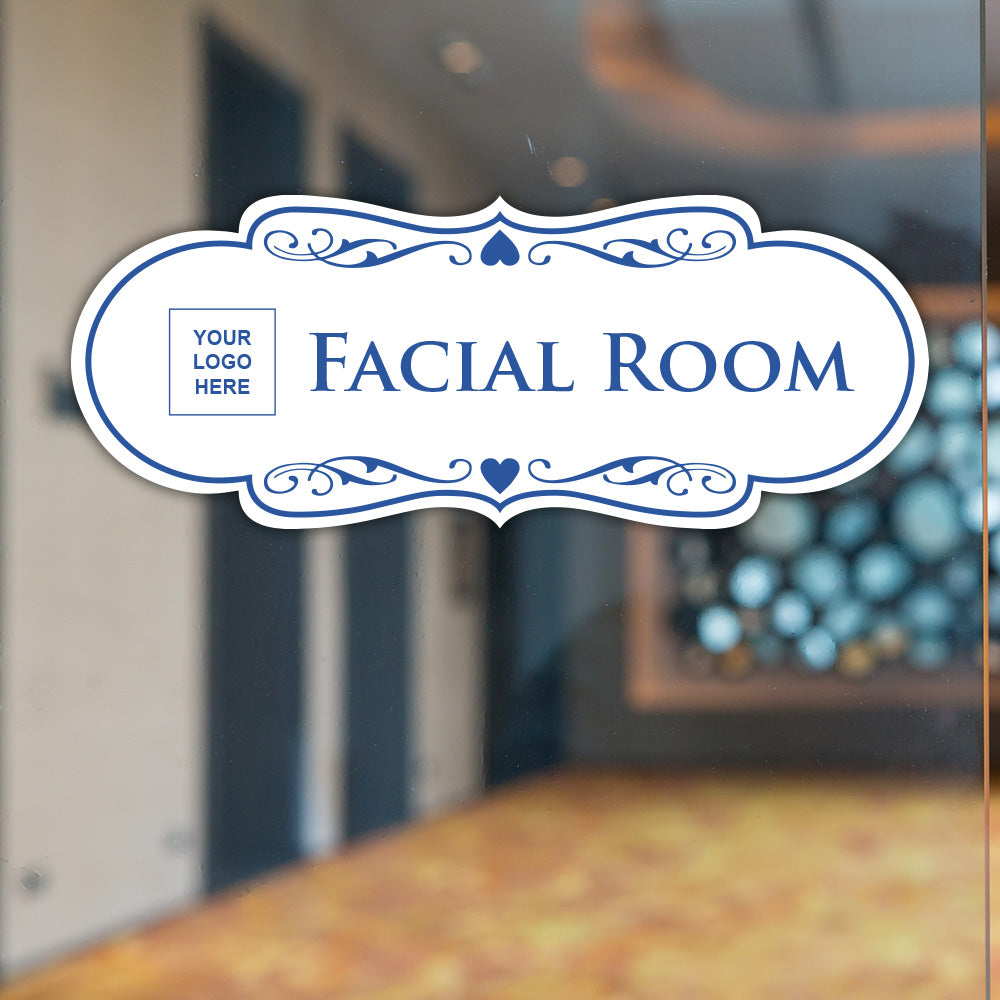 Designer Plus | Facial Room Wall or Door Sign | Customizable with Your Company Logo | Durable & Easy to Install | Beauty Salon Signage
