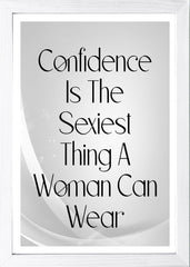 Designs ByLITA Confidence Is The Sexiest Thing A Woman Can Wear, Wall Print Art | Home Decor