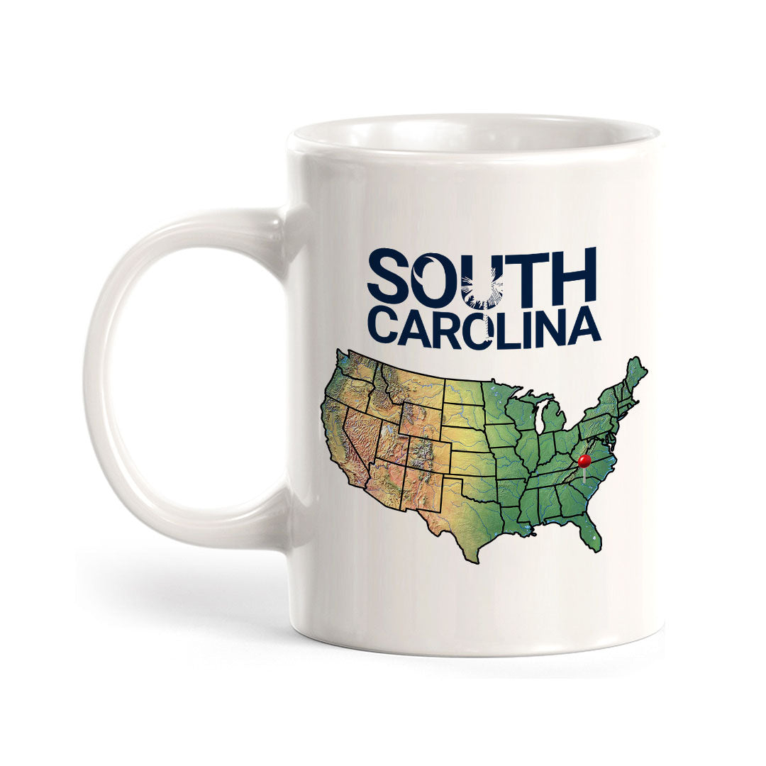 Designs ByLITA South Carolina: Smiling Faces, Beautiful Places 11oz Plastic or Ceramic Coffee Mug | State Pride Collection