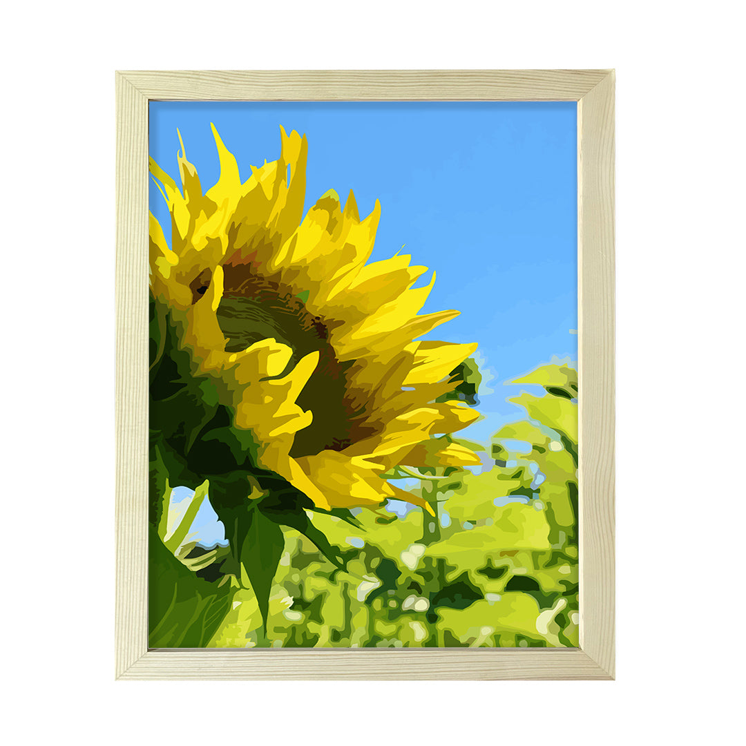 Designs ByLITA Chasing The Sun Floral, Wall Print Art | Beautiful Flowers | Stylish Modern Decoration For The Home and Office