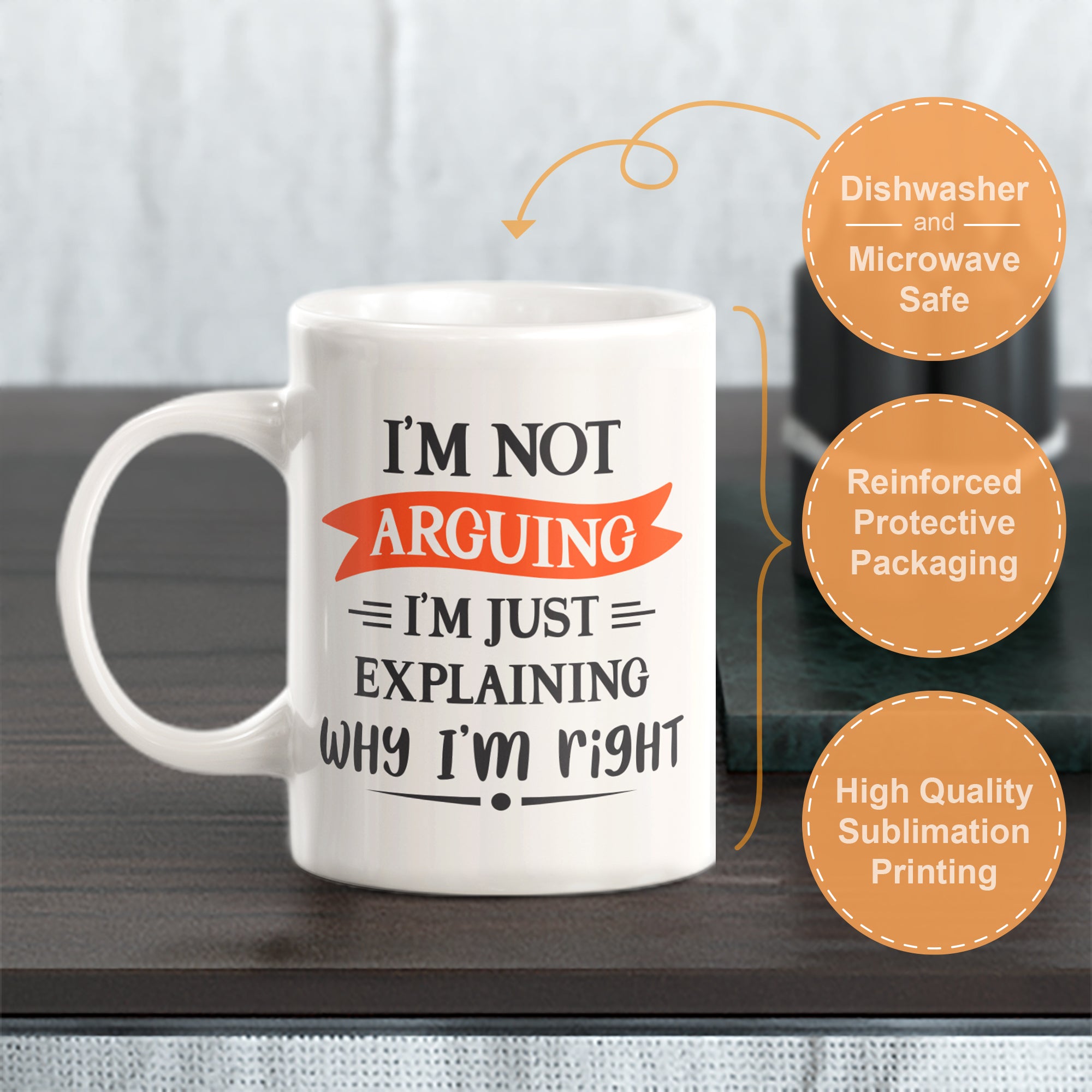 I'm Not Arguing I'm Just Explaining Why I'm Right Coffee Mug