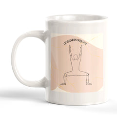 Goddess Squat Pose Yoga Coffee Mug
