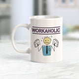 Workaholic Stick People Design Coffee Mug