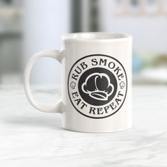 Rub Smoke Eat Repeat Coffee Mug