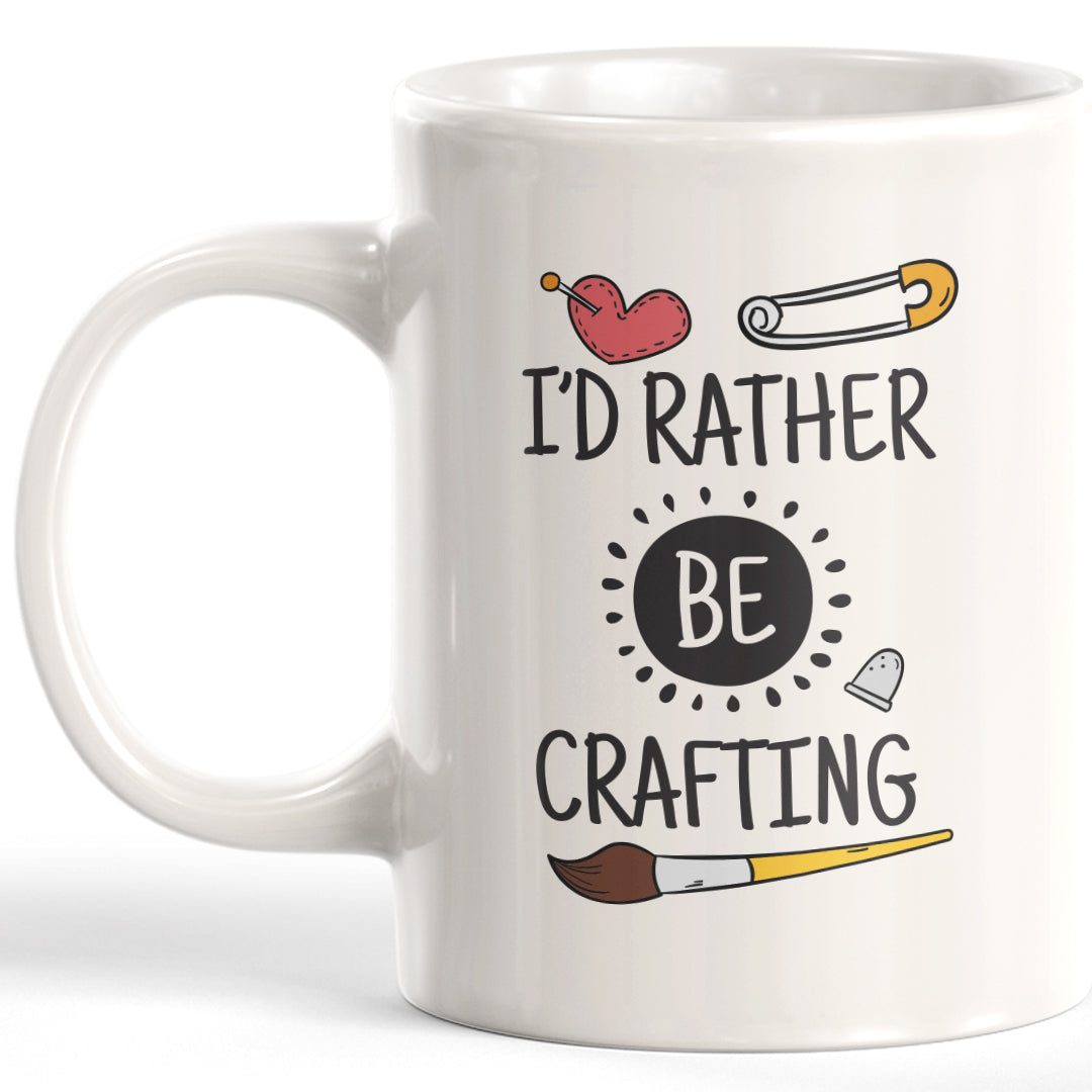I'd Rather Be Crafting Coffee Mug