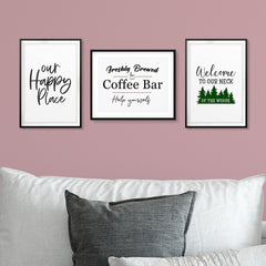 Greeting Wall Decor Art UNFRAMED Print (3 Pack)