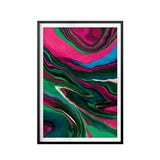 Neon Marble UNFRAMED Print Abstract Wall Art