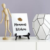 Signs ByLITA Mommas Kitchen, Table Sign, 6" x 8"