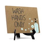 Signs ByLITA Hand Wash Only, Hygiene Sign, 6" x 8"