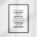 Motivation To Be Bold UNFRAMED Print Quote Wall Art