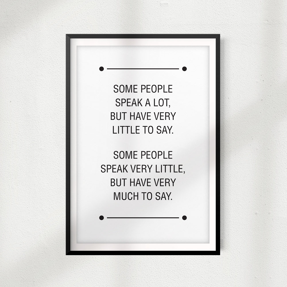 Inspiration For Introverts UNFRAMED Print Quote Wall Art