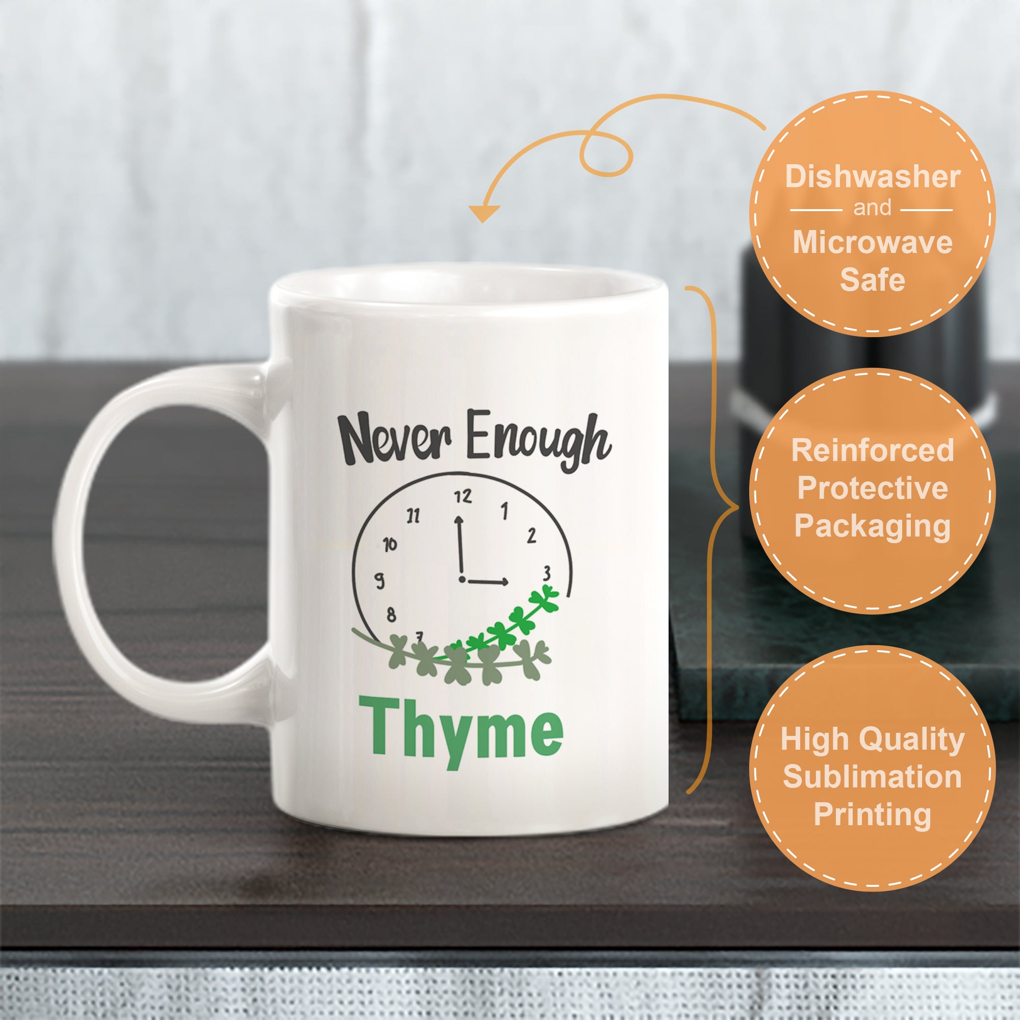 Never Enough Thyme Coffee Mug