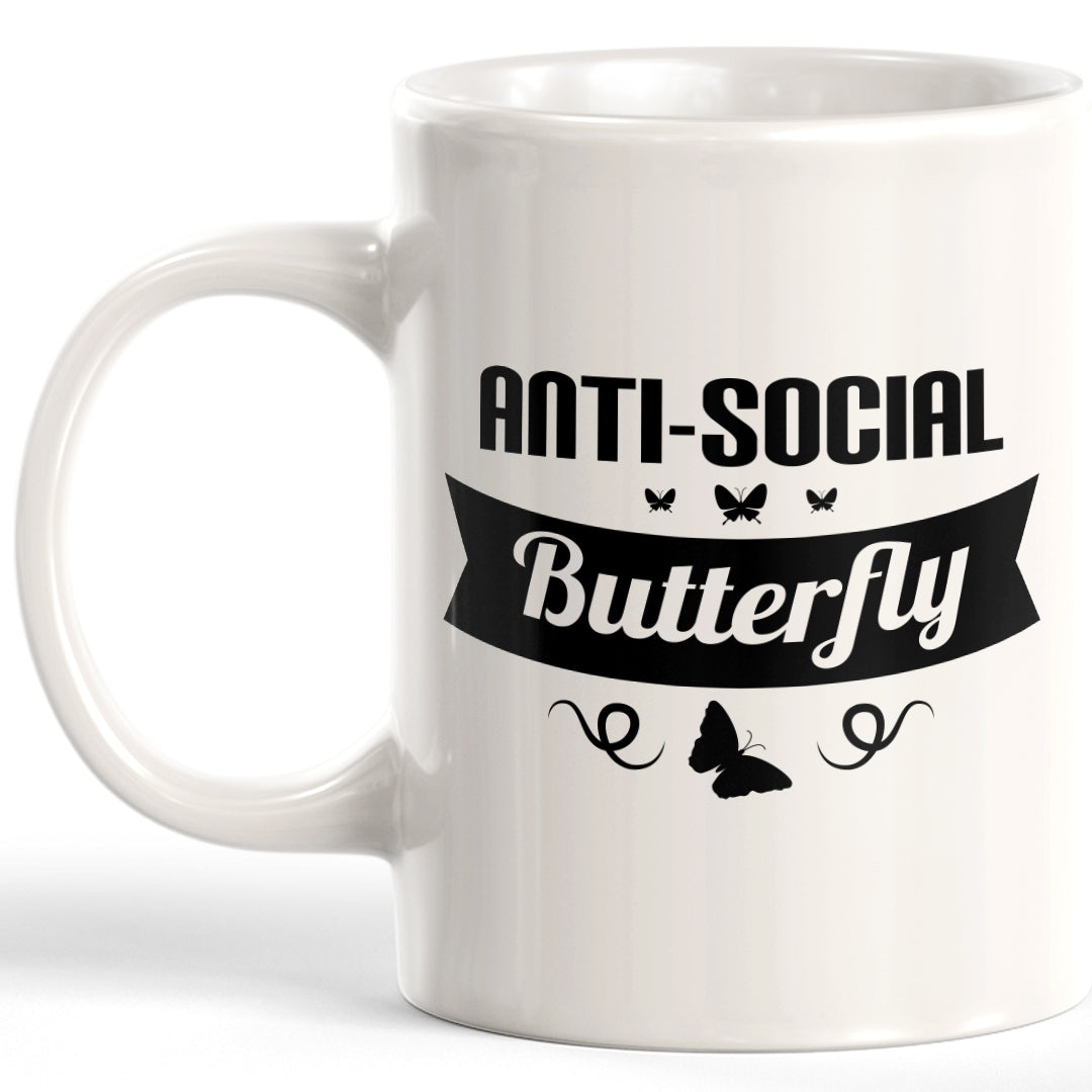 Anti-Social Butterfly Coffee Mug
