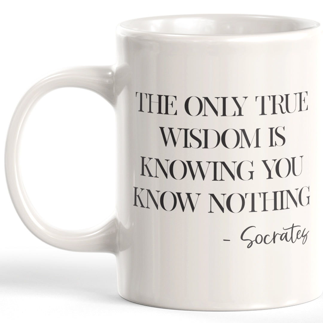 The Only True Wisdom Is Knowing You Know Nothing Coffee Mug