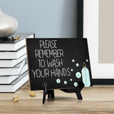 Signs ByLITA Please Remember To Wash Your Hands, Hygiene Sign, 6" x 8"