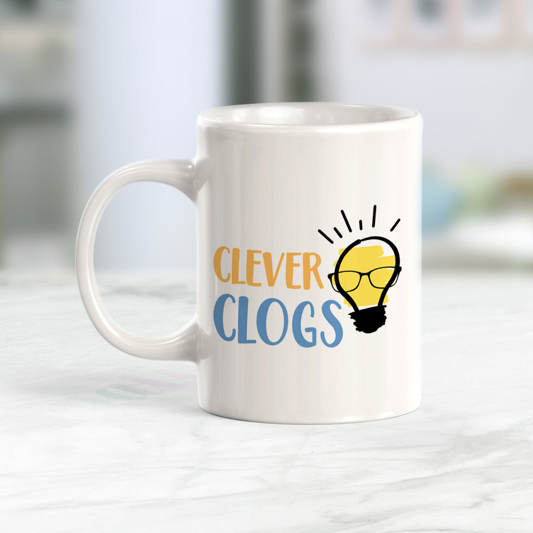 Clever Clogs, Novelty Coffee Mug Drinkware Gift