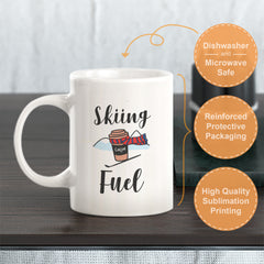 Skiing Fuel, Novelty Coffee Mug Drinkware Gift