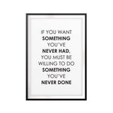 Motivation To Be Bold UNFRAMED Print Quote Wall Art