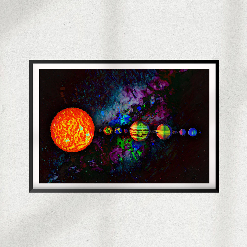 Solar System UNFRAMED Print Space Wall Art
