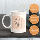Standing Forward Fold Pose Yoga Coffee Mug
