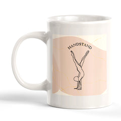 Handstand Pose Yoga Coffee Mug
