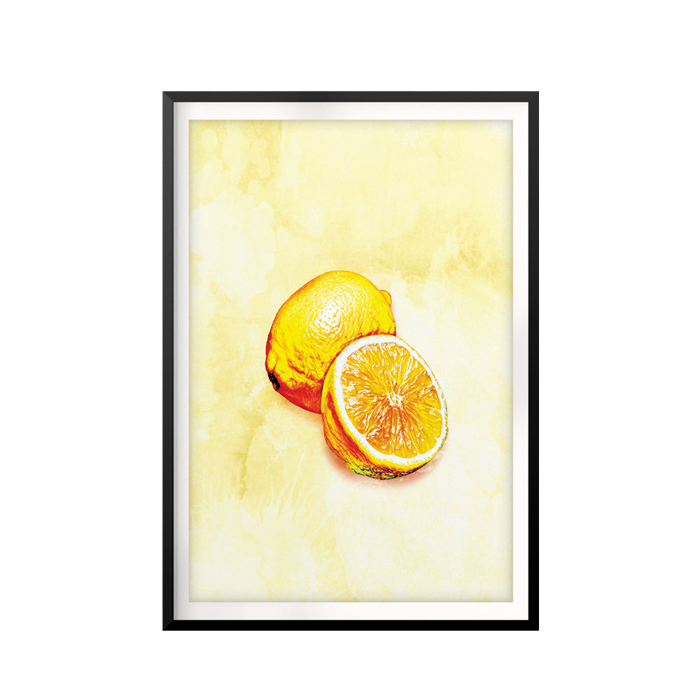 Lemons Watercolor UNFRAMED Print Fruit Wall Art