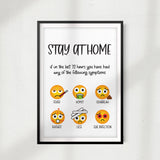 Stay Away Emoji UNFRAMED Print Emoji Wall Art