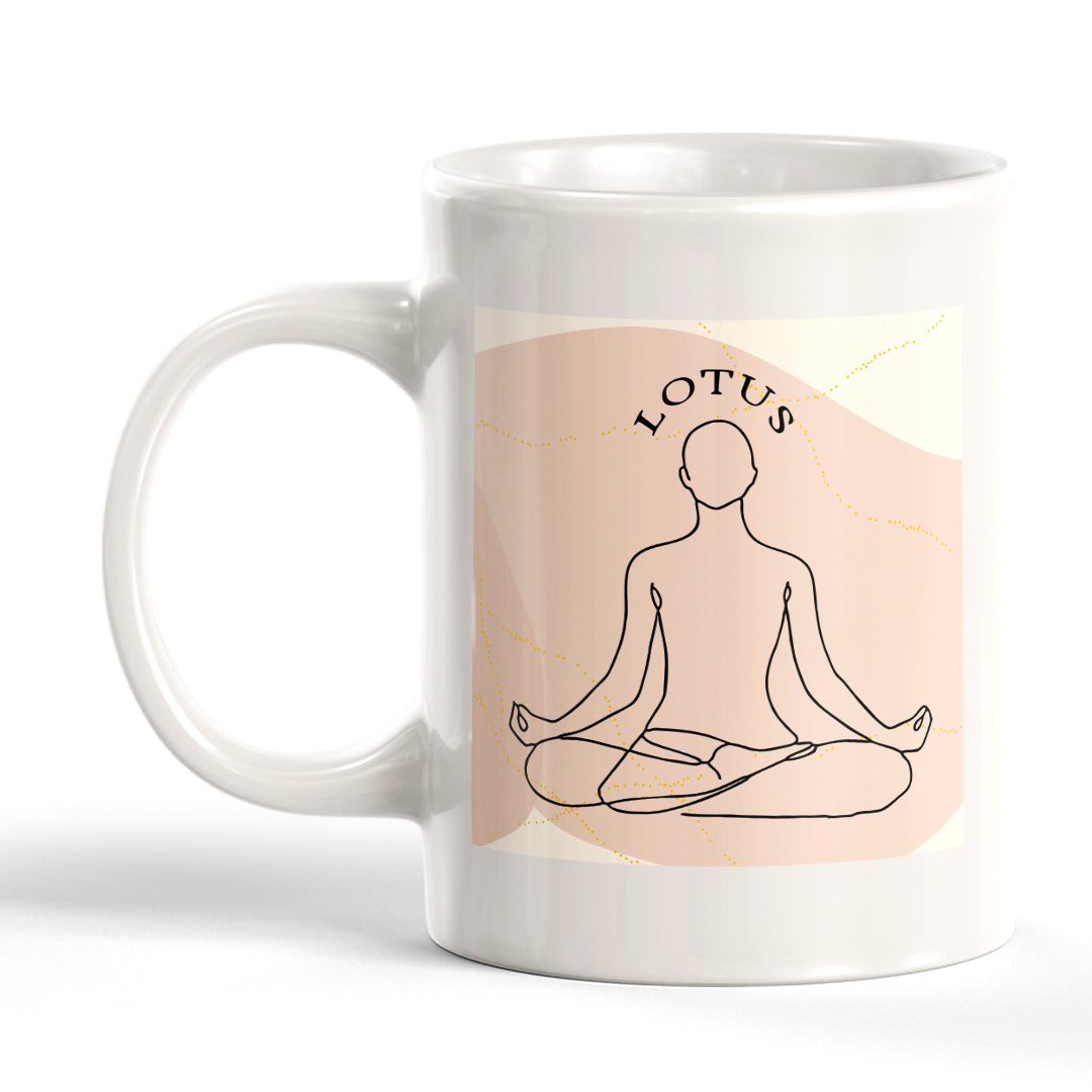 Lotus Pose Yoga Coffee Mug